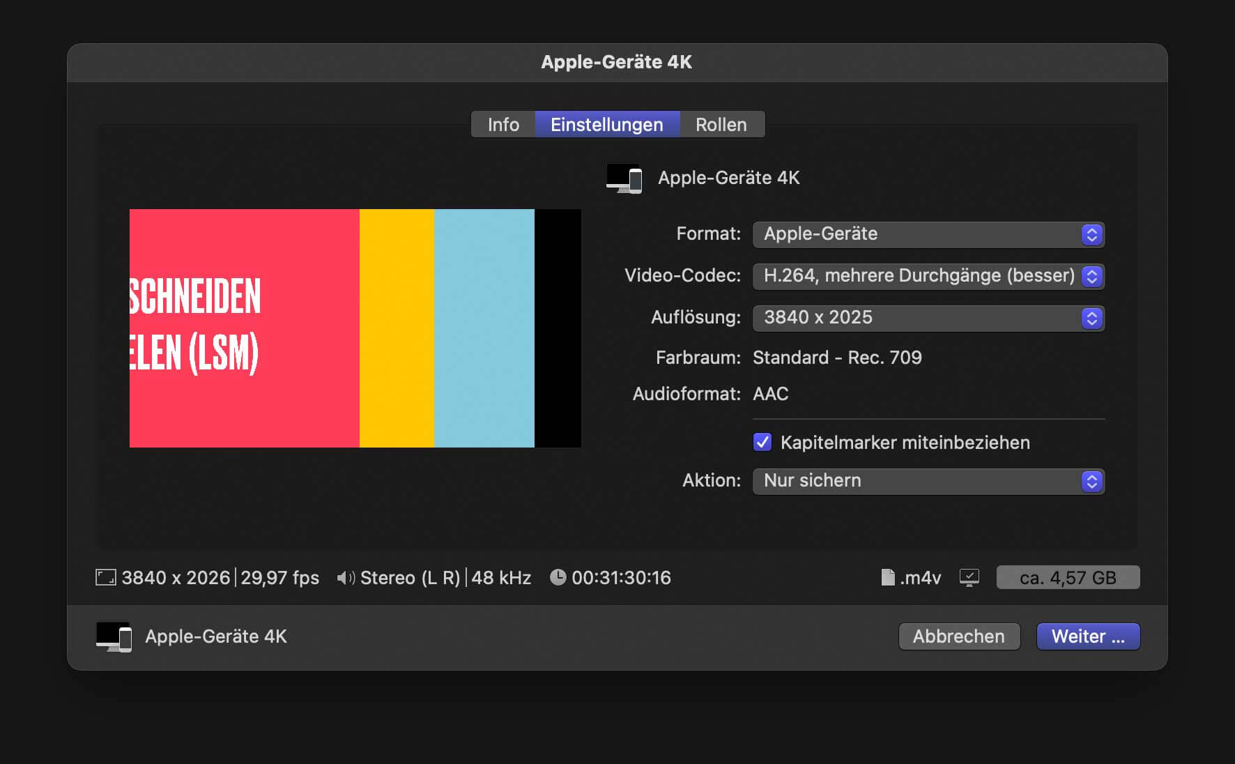 Final Cut Pro Export