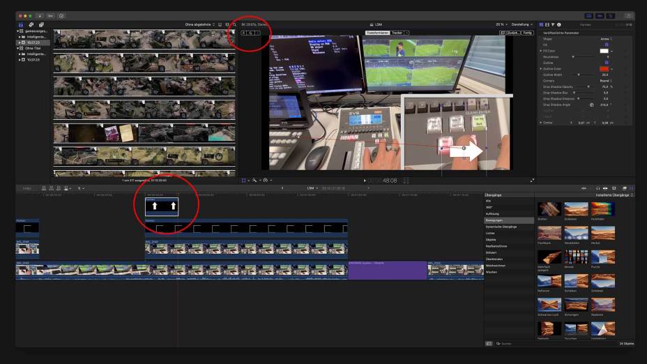 Final Cut Pro neues Projekt anlegen