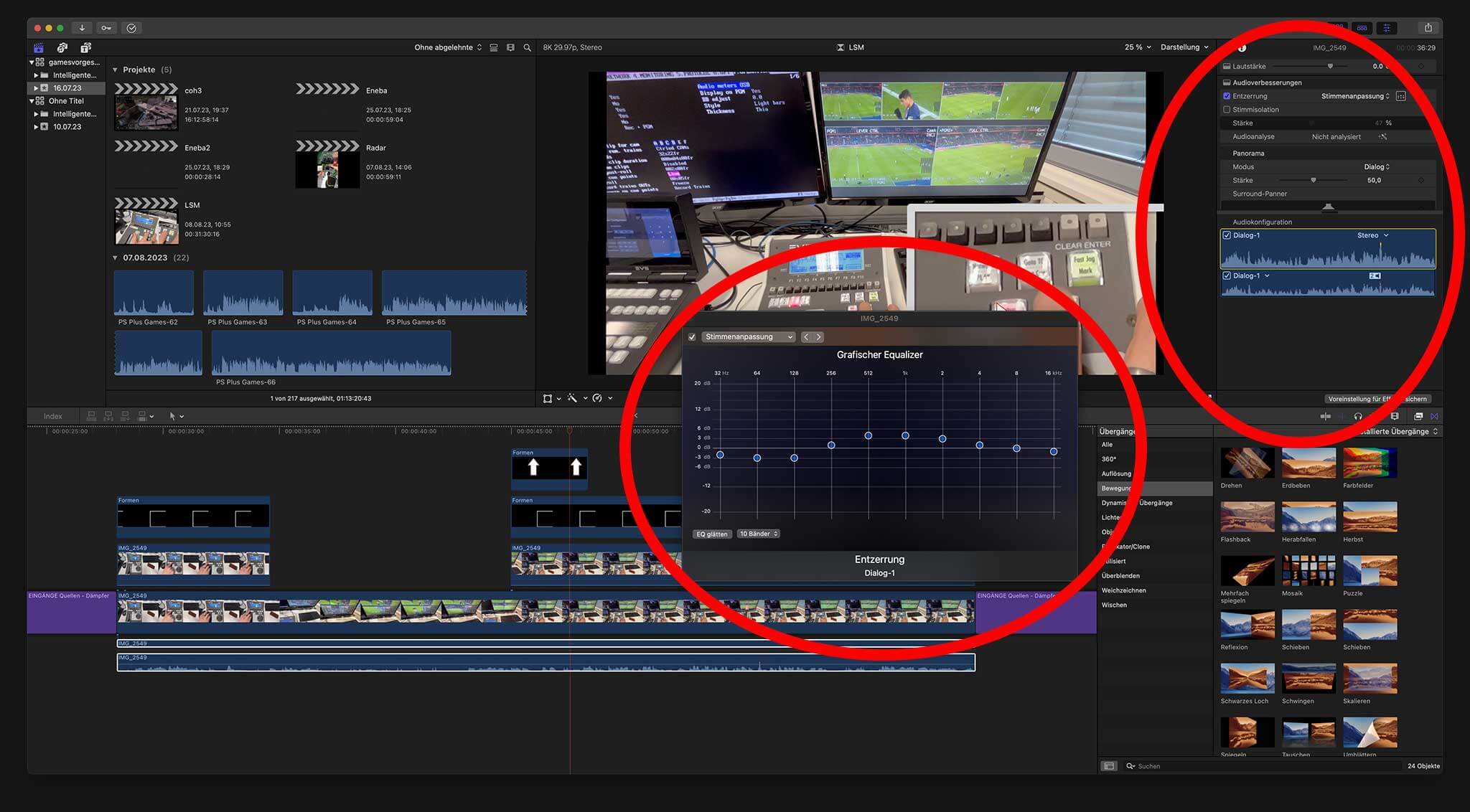 Final Cut Pro neues Projekt anlegen