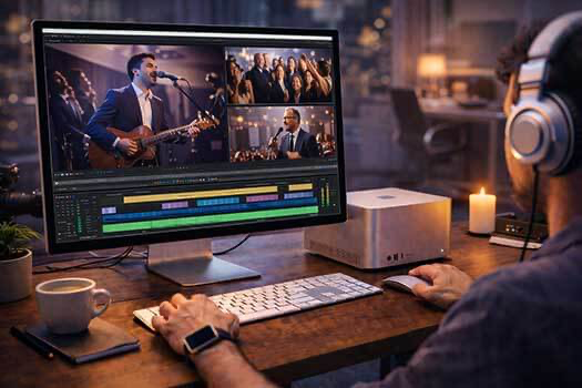 Professioneller Videoschnitt für Eventvideos und Veranstaltungsfilme