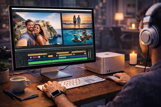 Professioneller Videoschnitt für Urlaubsvideos und Reiseerinnerungen